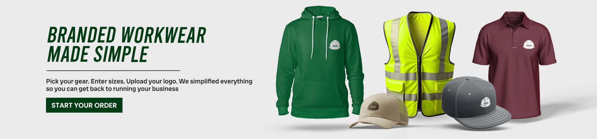 Branded Workwear Made Simple — Start your order